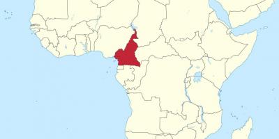 Карта Камеруну в Західній Африці