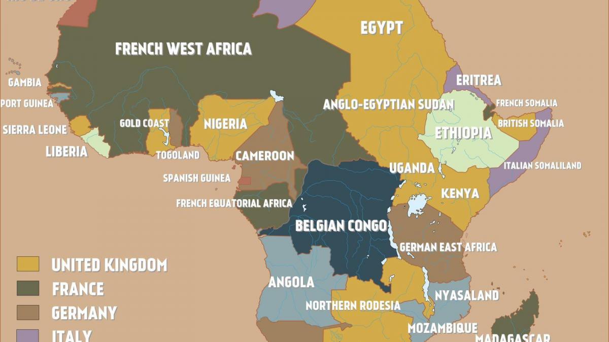 Карта британський Камерун